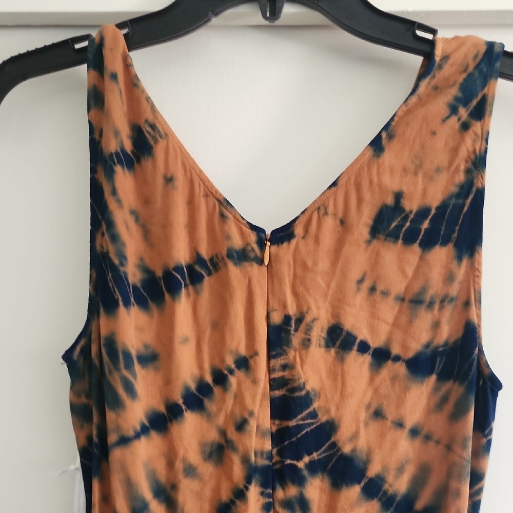 NWT Young Fabulous & Broke Tie Dye Maxi Dress Brown Black Boho - Picture 6 of 12